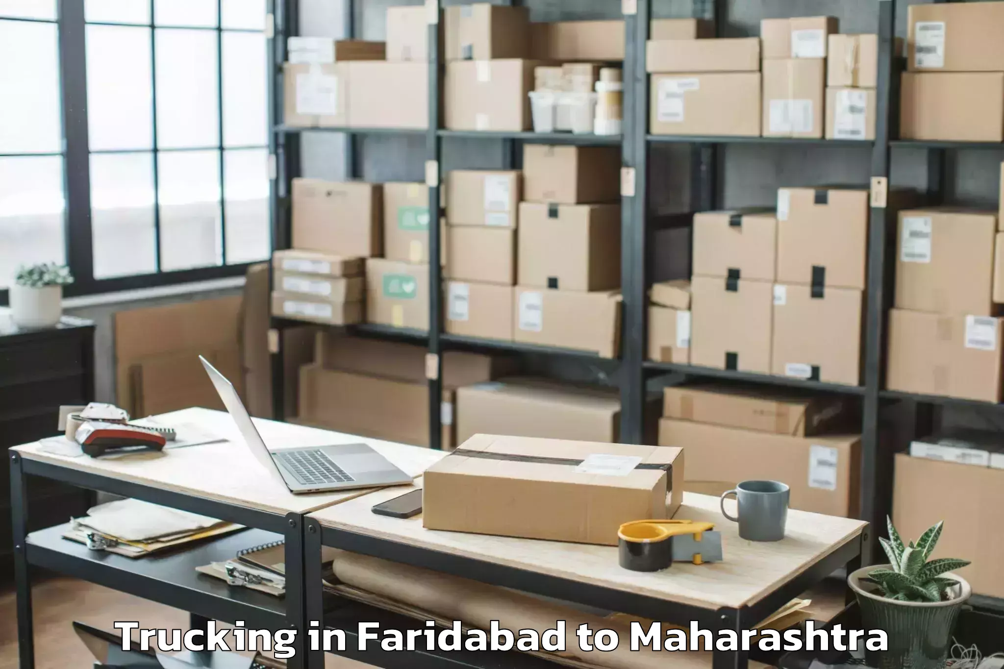 Reliable Faridabad to Abhilashi University Pune Trucking